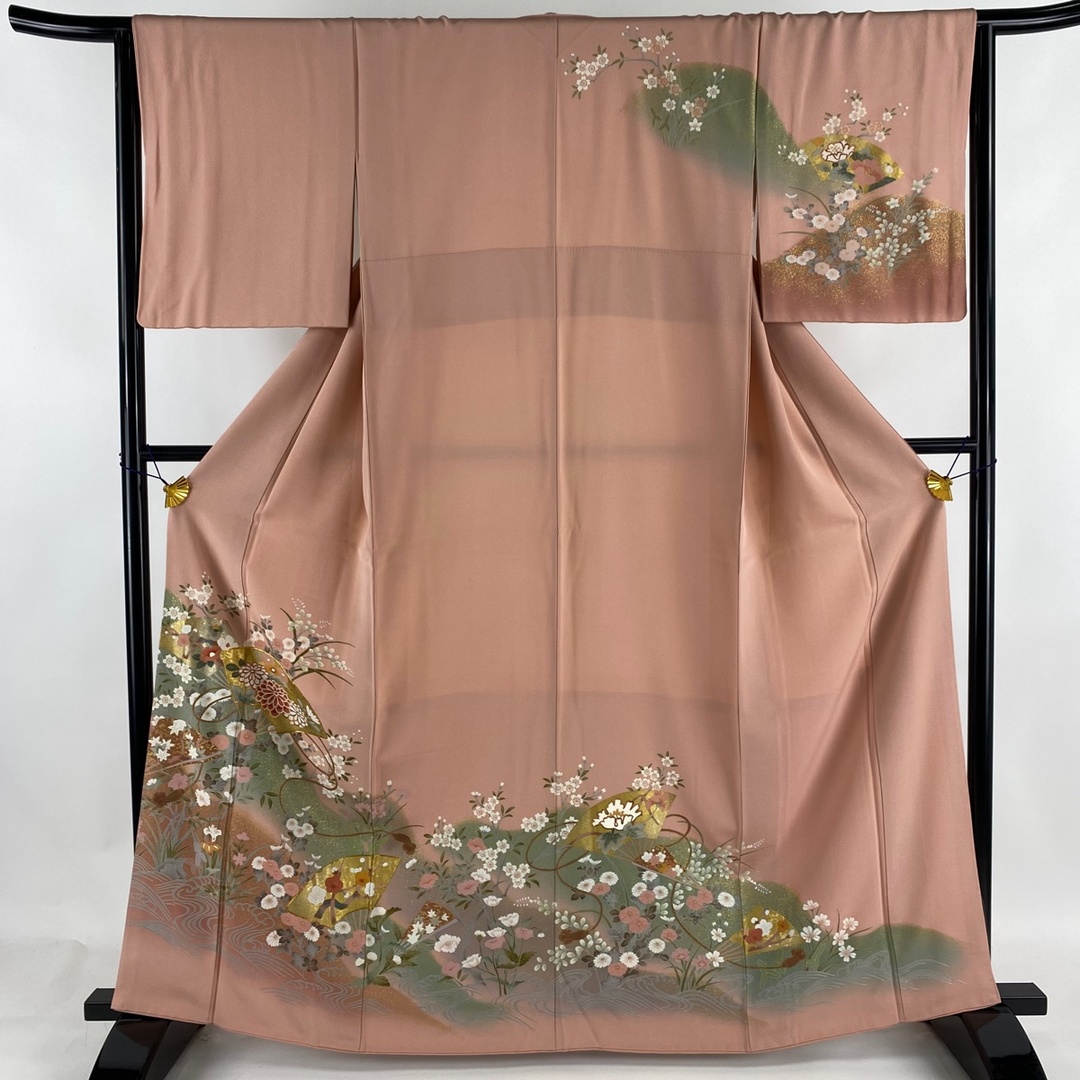 訪問着 身丈161cm 裄丈64cm 正絹 美品 秀品 - 着物 小紋 身丈161cm 裄丈64cm 正絹 美品 秀品