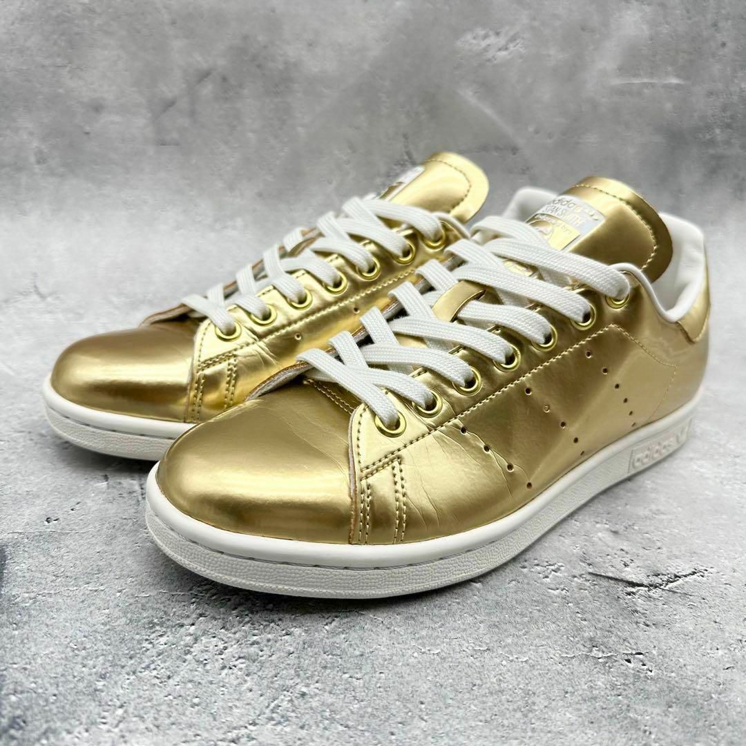 極美品】adidas スタンスミス ゴールドメタル レザー 金 カジュアル