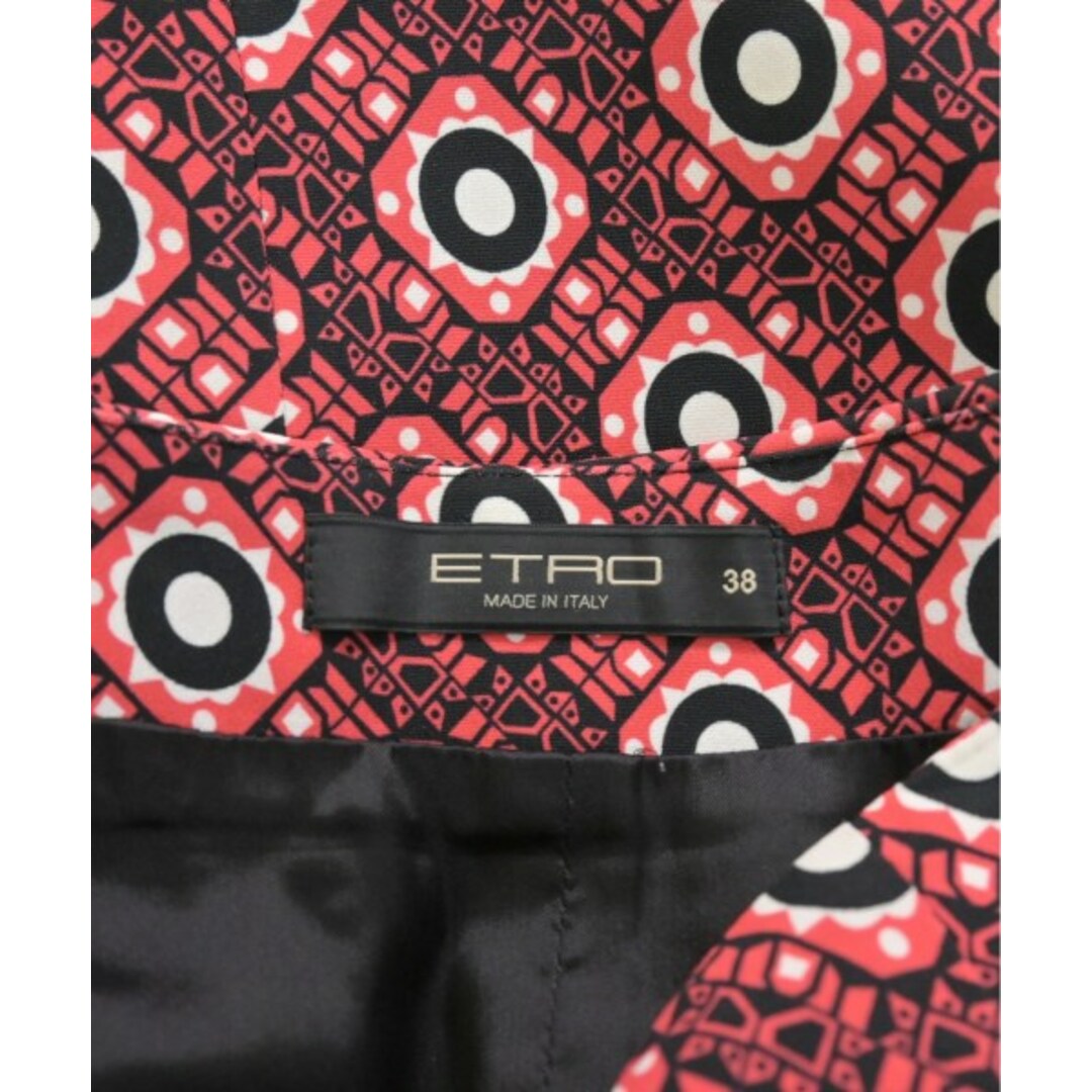 ETRO(エトロ)のETRO エトロ ひざ丈スカート -(M位) 赤x黒x白(総柄) 【古着】【中古】 レディースのスカート(ひざ丈スカート)の商品写真