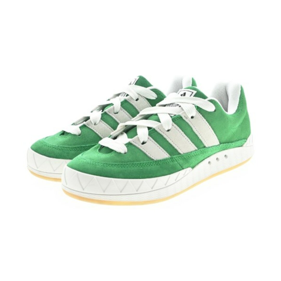 adidas(アディダス)のadidas アディダス スニーカー 27.5cm 緑xグレー 【古着】【中古】 メンズの靴/シューズ(スニーカー)の商品写真