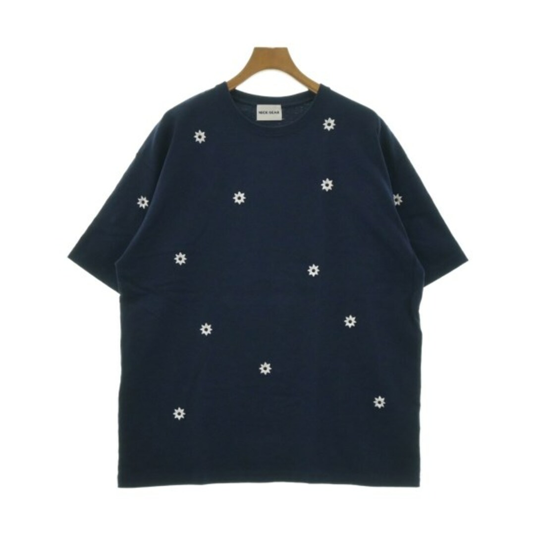NICK GEAR ニックギア Tシャツ・カットソー XL 紺x白(総柄)