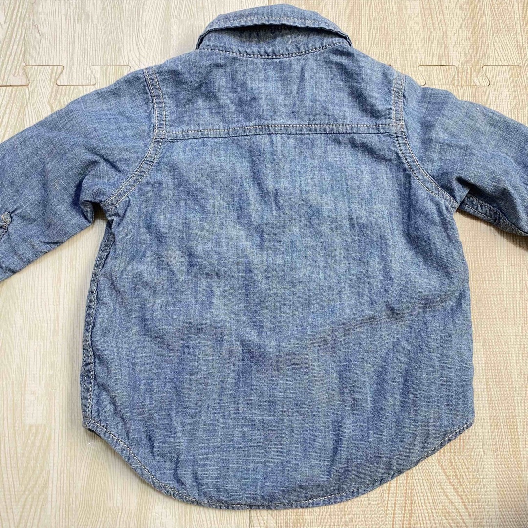 babyGAP(ベビーギャップ)のデニムシャツ キッズ/ベビー/マタニティのベビー服(~85cm)(シャツ/カットソー)の商品写真