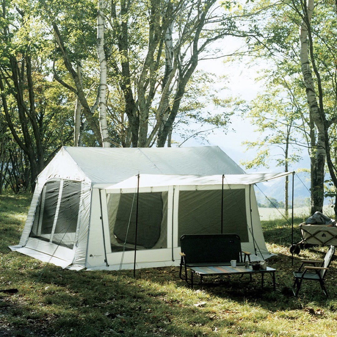 【新品未使用】ロゴス グランベーシック リバイバルコテージ　コテージ型テント