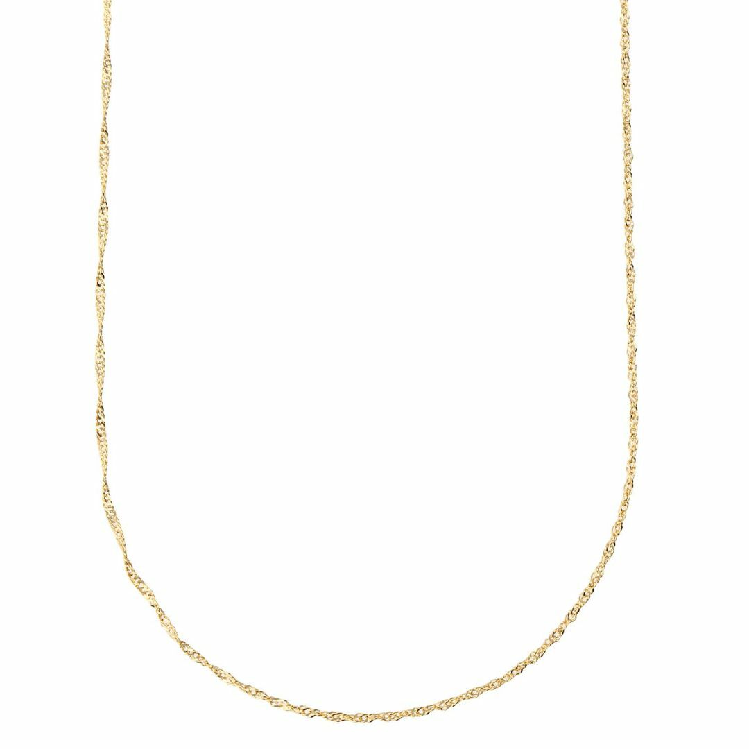 [フェアリーカレット] 18金ネックレス K18 スクリューチェーン 40cm