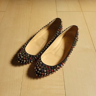 エルメスChristian Louboutin DEGRA　フラットパンプス