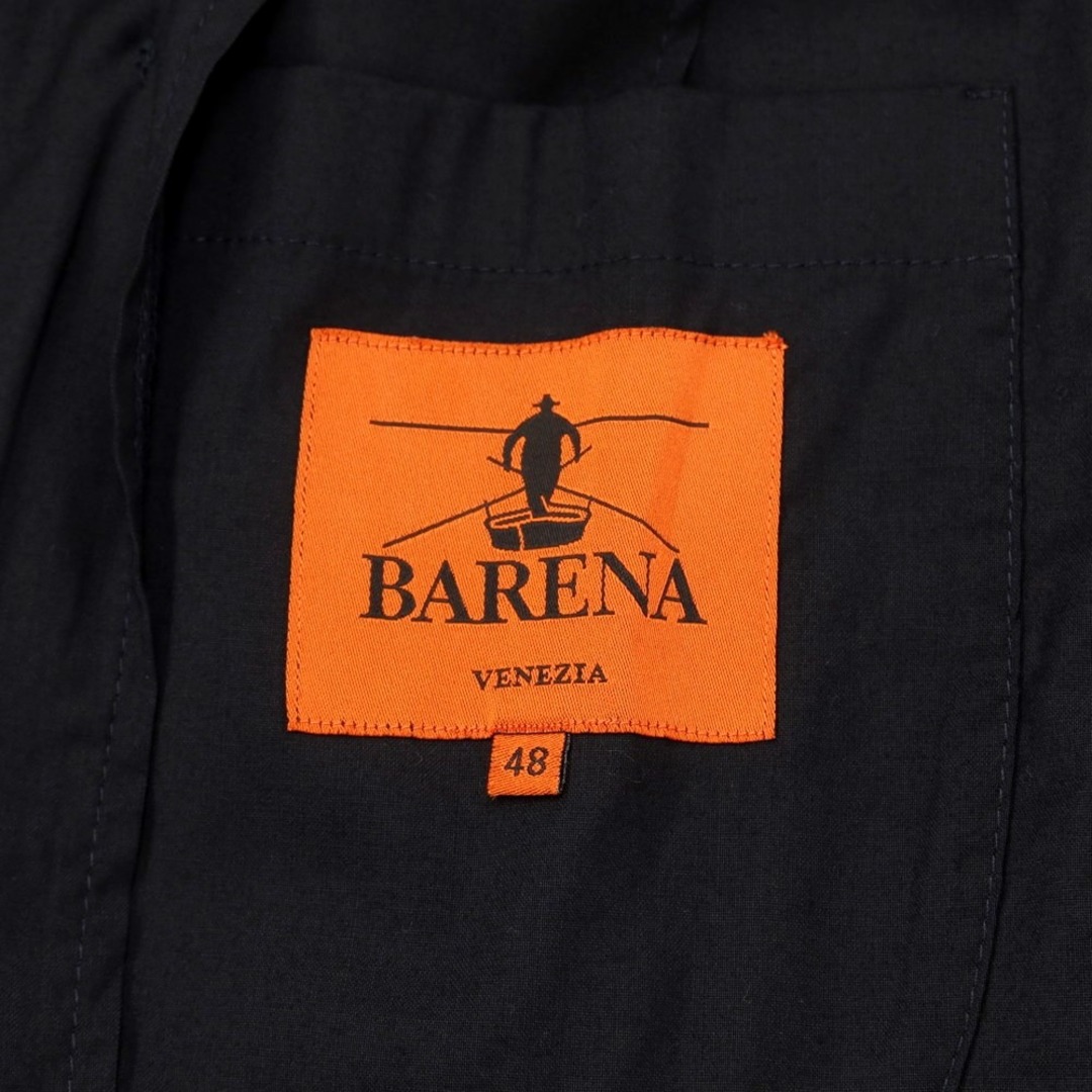 BARENA バレナ ショールカラー ジャケット 薄手 ネイビー サイズ46 正規品 / B3245