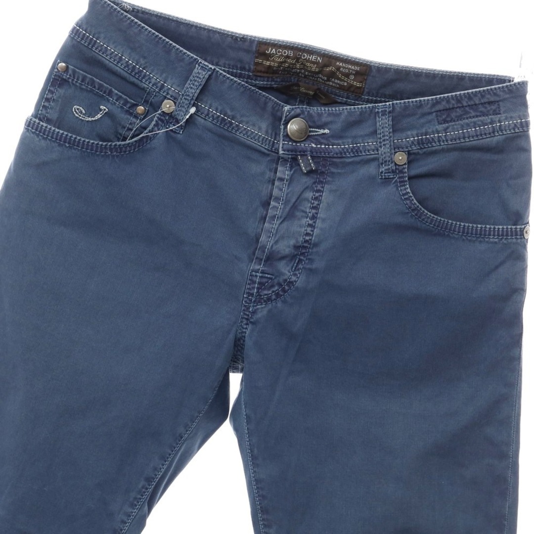 【中古】ヤコブコーエン JACOB COHEN コットン 5ポケットパンツ ライトネイビー【サイズ31】【メンズ】 JACOB COHEN ヤコブコーエン J620 ストレート サイズ31
