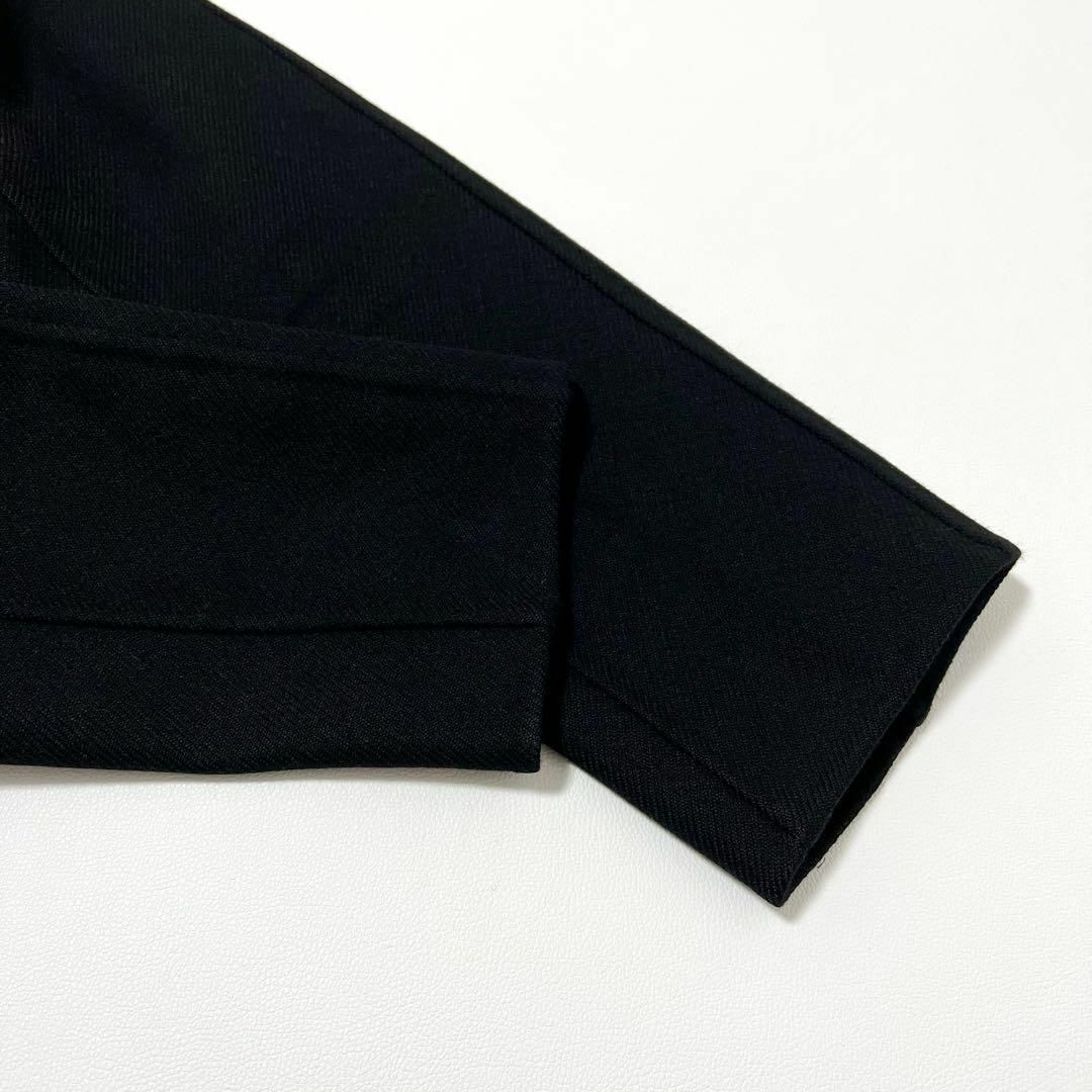 Drawer コート フリル オーバーサイズ ブラック キャメル ウール 38