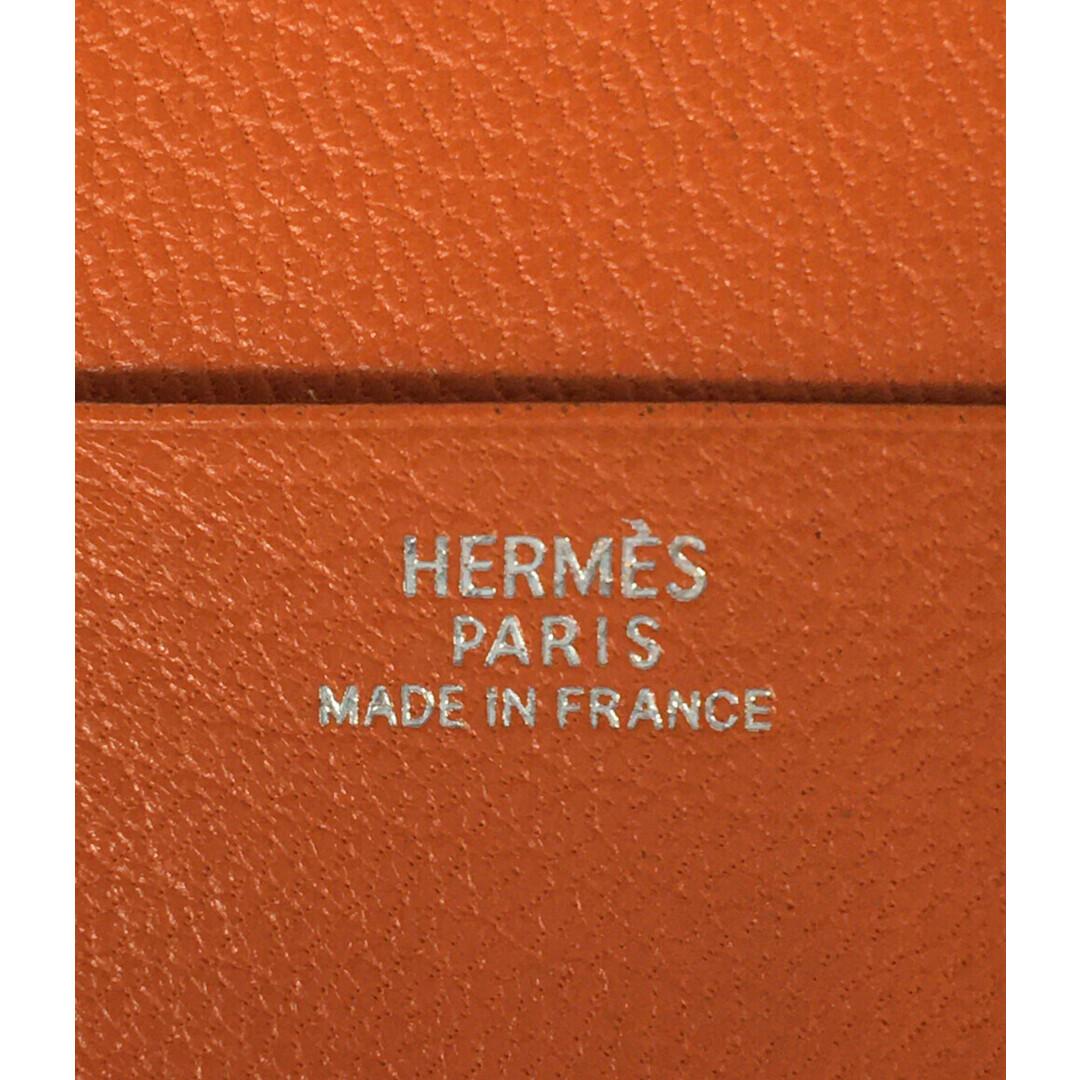 Hermes - エルメス HERMES ラウンドファスナー手帳カバー □E刻印