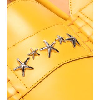 JIMMY CHOO - 美品 ジミーチュウ スタースタッズ レザー ローファー ...