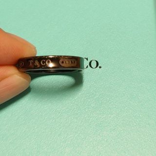 ティファニー(Tiffany & Co.)のティファニー　ブラックチタンナローリング(リング(指輪))