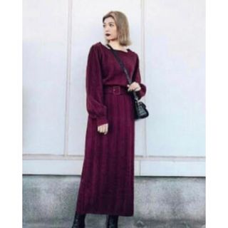 マウジー(moussy)のmoussy ニットワンピース(シャツ)