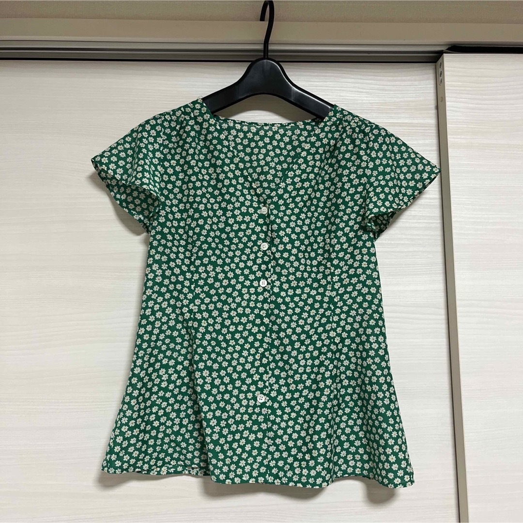 IENA - 美品 IENA レトロフラワー 前ボタンVネックブラウスの通販 by