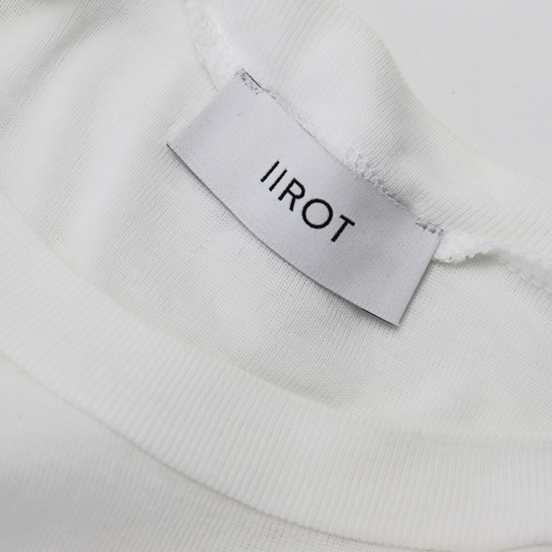 イロット IIROT Soft Cotton Tシャツ 2/ホワイト コットン カットソー 半袖 ヘム ラウンドカット【2400013478014】 7
