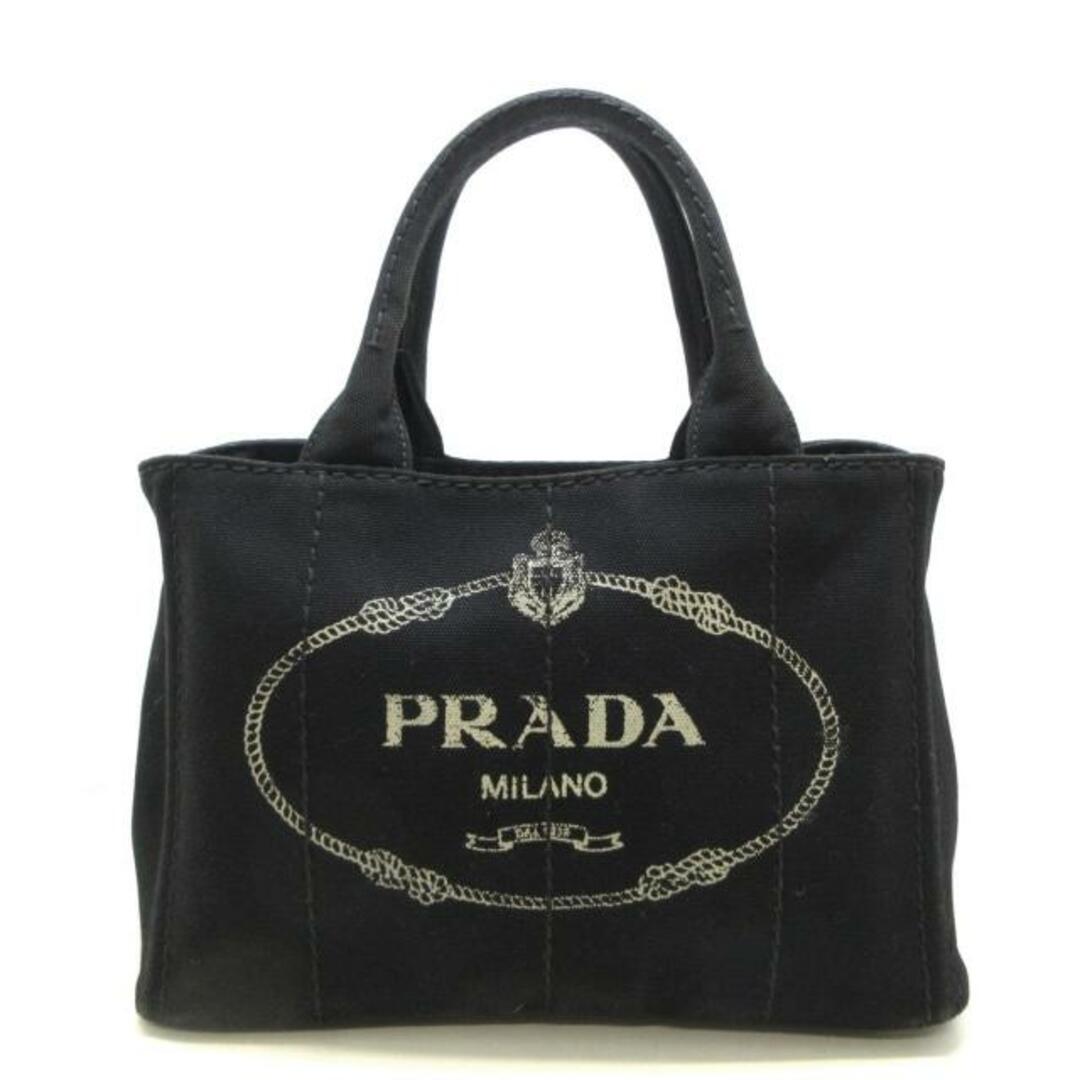 PRADA(プラダ) トートバッグ CANAPA 黒×白