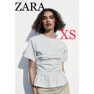 ザラ(ZARA)のZARA ザラ　レイヤードデザイントップス(シャツ/ブラウス(半袖/袖なし))