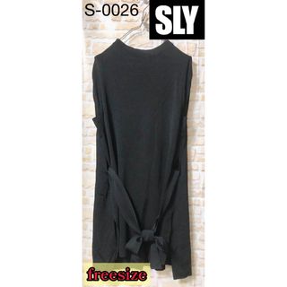 スライ(SLY)のSLY ノースリーブニットワンピース フリーサイズ フォロー割引あり 値下げ(ひざ丈ワンピース)