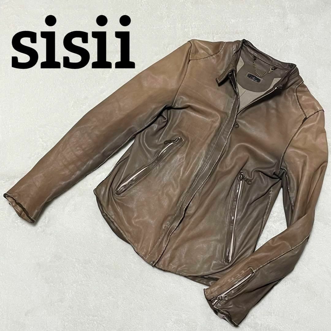 sissi シシ レザージャケット ライダース 革 XS