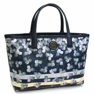 トリーバーチ(Tory Burch)のTORY BURCH トートバッグ ハンドバッグ フラワー ブルー系 PVC(トートバッグ)