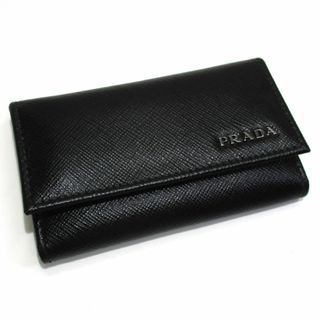 プラダ(PRADA)のPRADA 6連 キーケース サフィアーノレザー ブラック 2PG222(キーケース)