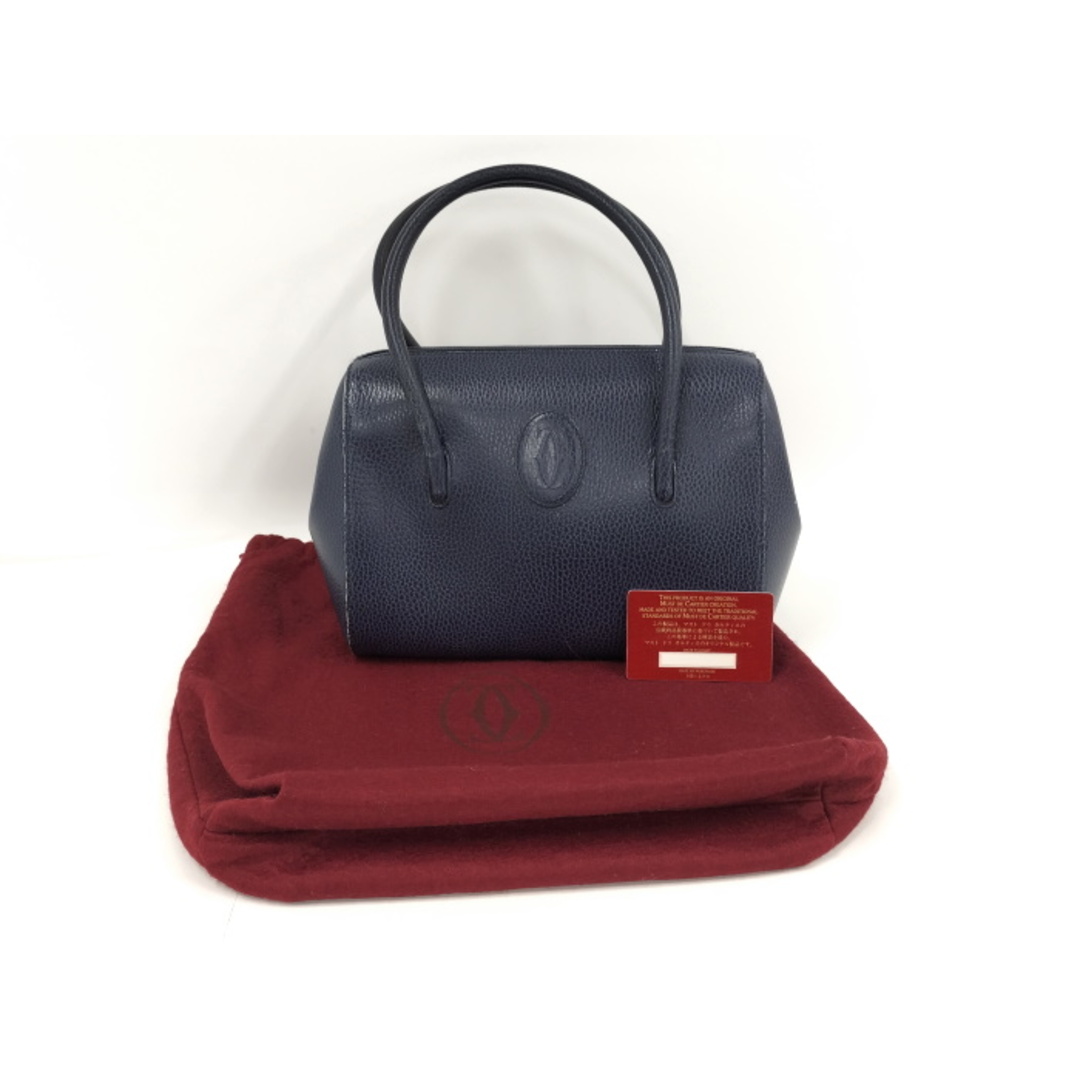Cartier - Cartier ハンドバッグ マストライン レザー ブルーの Cartier - Cartier ハンドバッグ マストライン レザー ブルーの