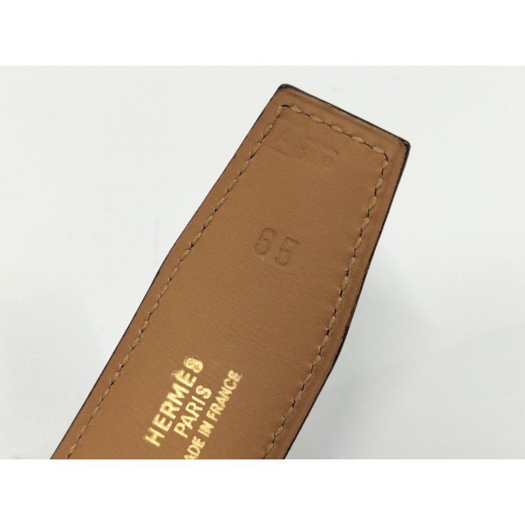HERMES - HERMES ケリー ベルト レザー ゴールド ブラック □A HERMES - HERMES ケリー ベルト レザー ゴールド ブラック □A