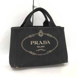 プラダ(PRADA)のPRADA カナパ ミニ トートバッグ キャンバス ブラック BN2439(トートバッグ)