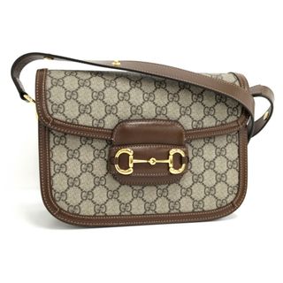 グッチ(Gucci)のGUCCI ホースピッド 1955 ショルダーバッグ GGスプリーム ベージュ(ショルダーバッグ)