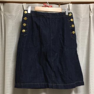 ダブルクローゼット(w closet)のダブルクローゼット デニム台形スカート(ひざ丈スカート)