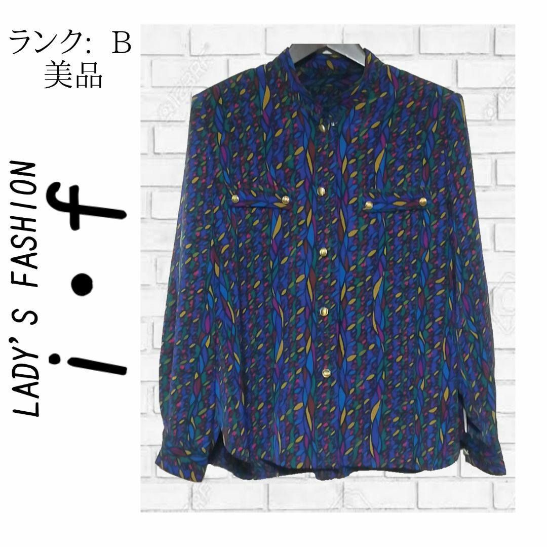 美品】LADY'S FASHION if 総柄ブラウス 日本製 9号 ✓887の通販 by 20 ...