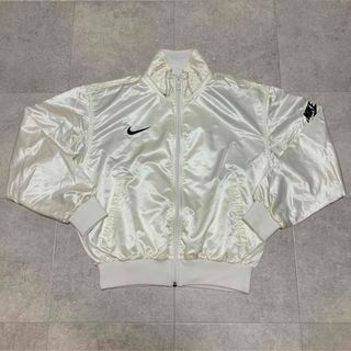 ナイキ(NIKE)の90s NIKE ホワイト　ジャケット(ナイロンジャケット)