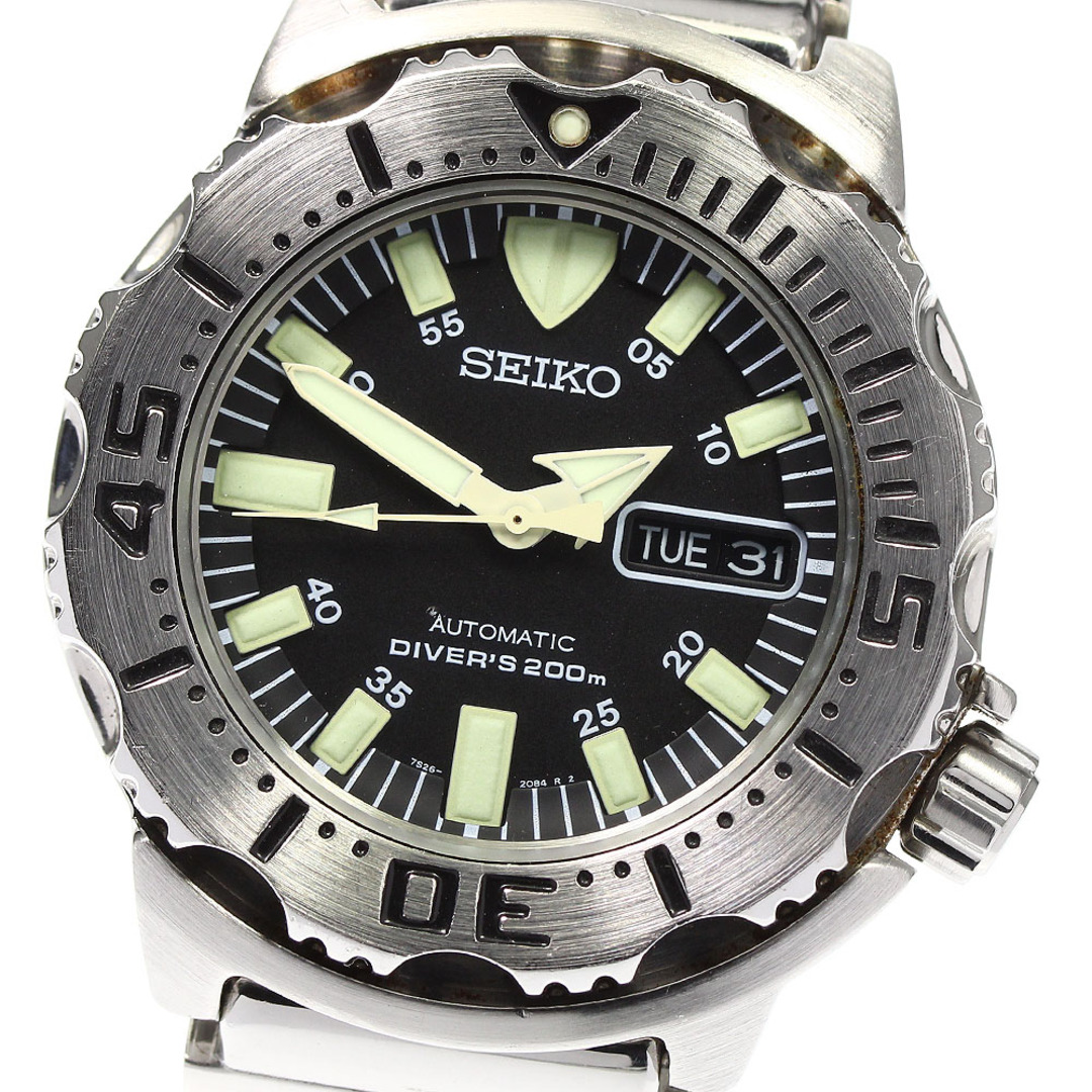 セイコー SEIKO SKX779/7S26-0350 ブラックモンスター ダイバーズ 200M 自動巻き メンズ _756731