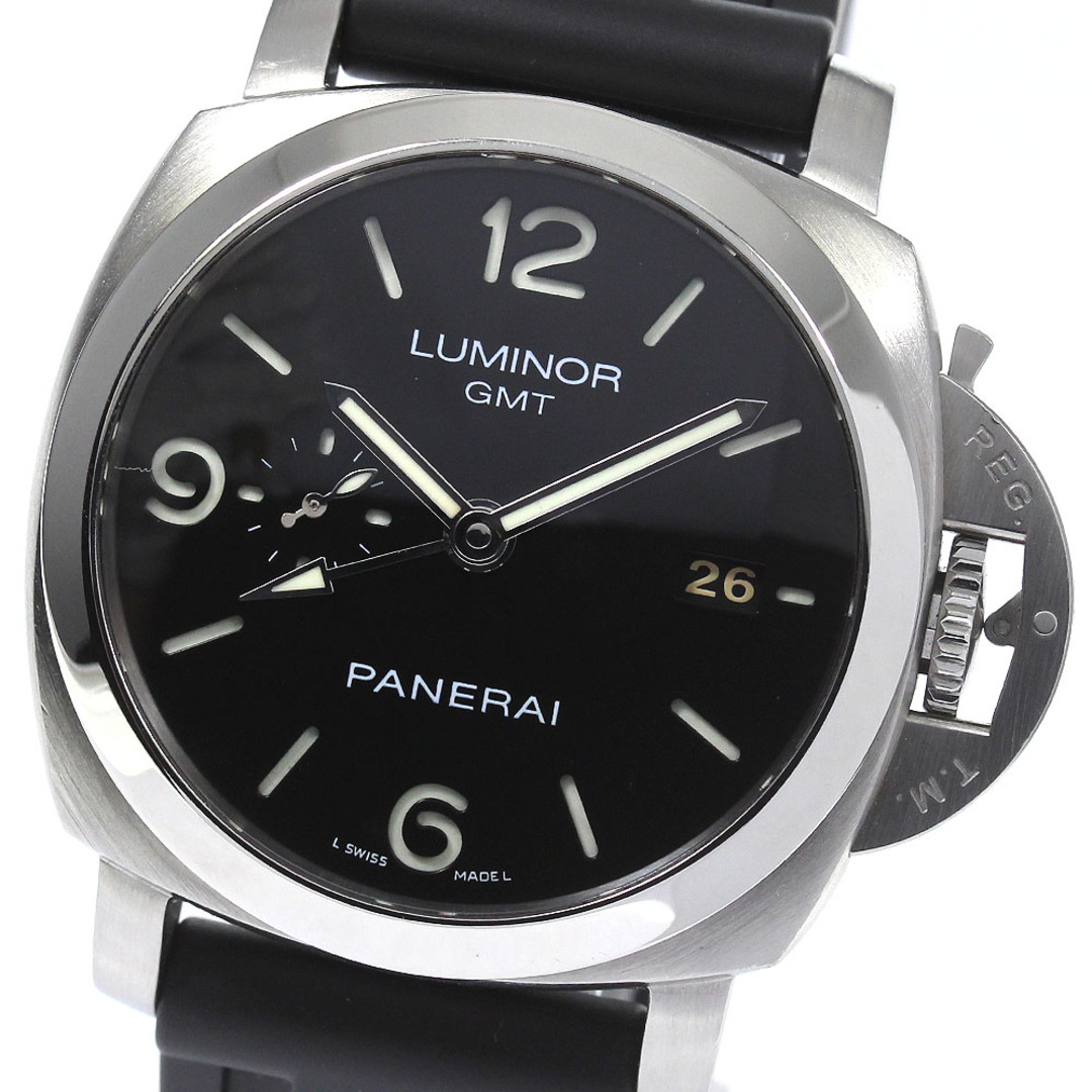 パネライ PANERAI PAM00320 ルミノール 1950 3デイズ デイト スモールセコンド GMT 自動巻き メンズ 良品 _764942