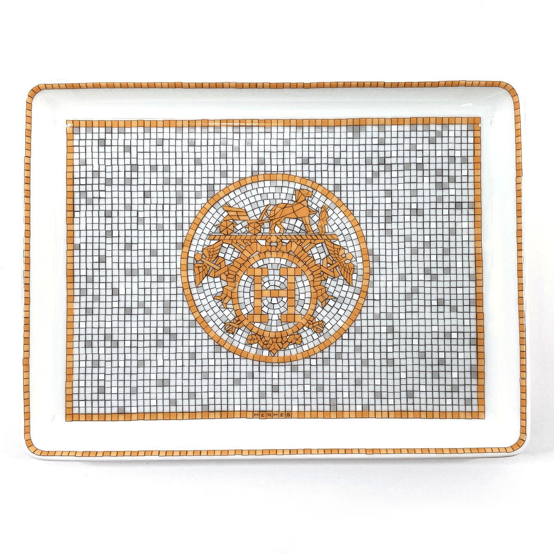 Hermes - エルメス 食器 モザイク ヴァンキャトル スクエアプレート
