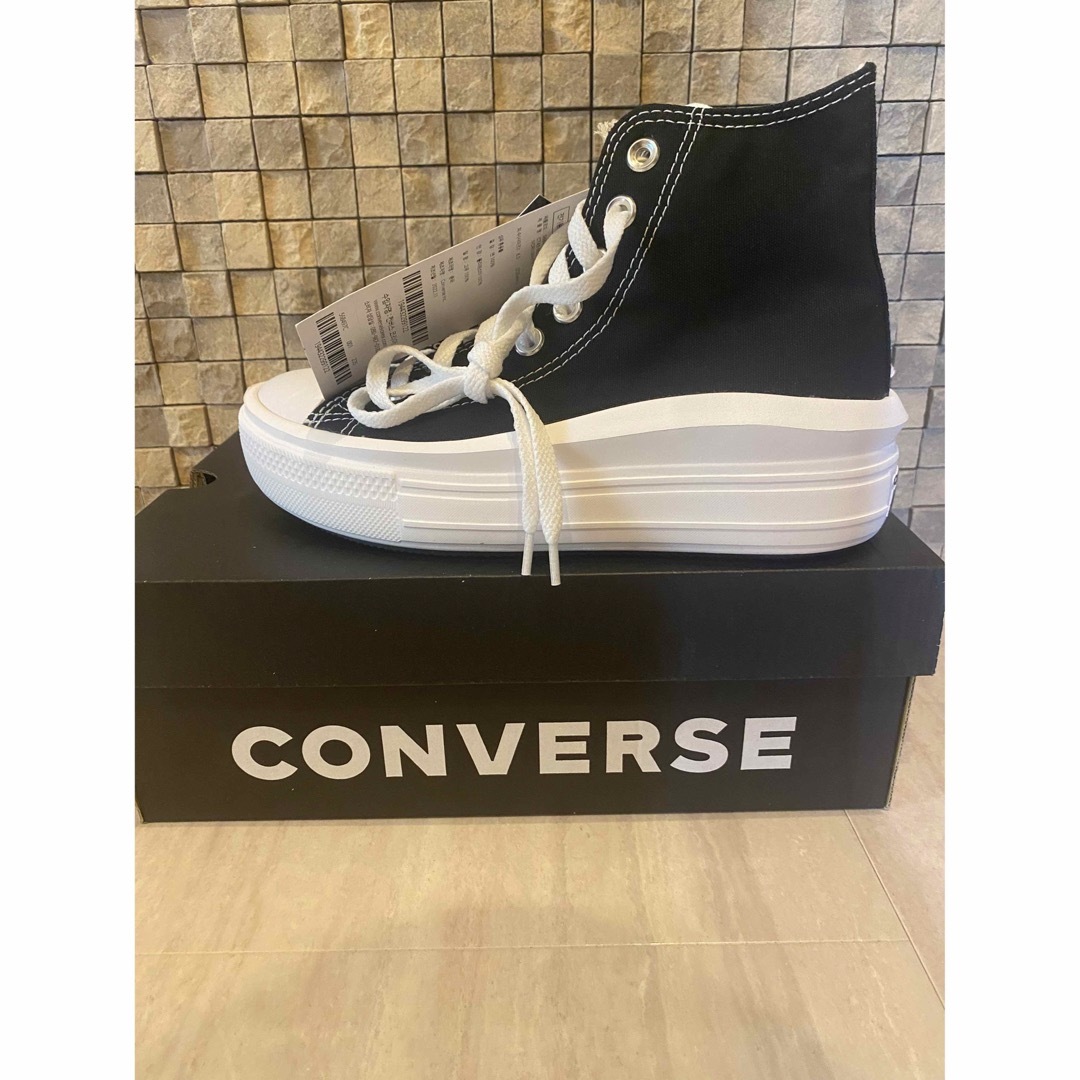 CONVERSE - 韓国限定 厚底スニーカー コンバース ハイカット ブラック ...