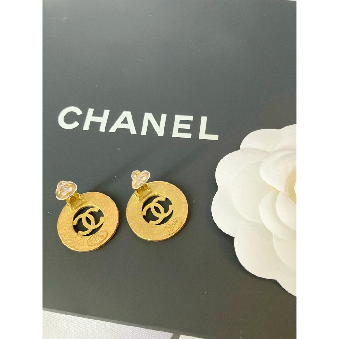 CHANEL♡ヴィンテージイヤリング ココマーク ゴールド-