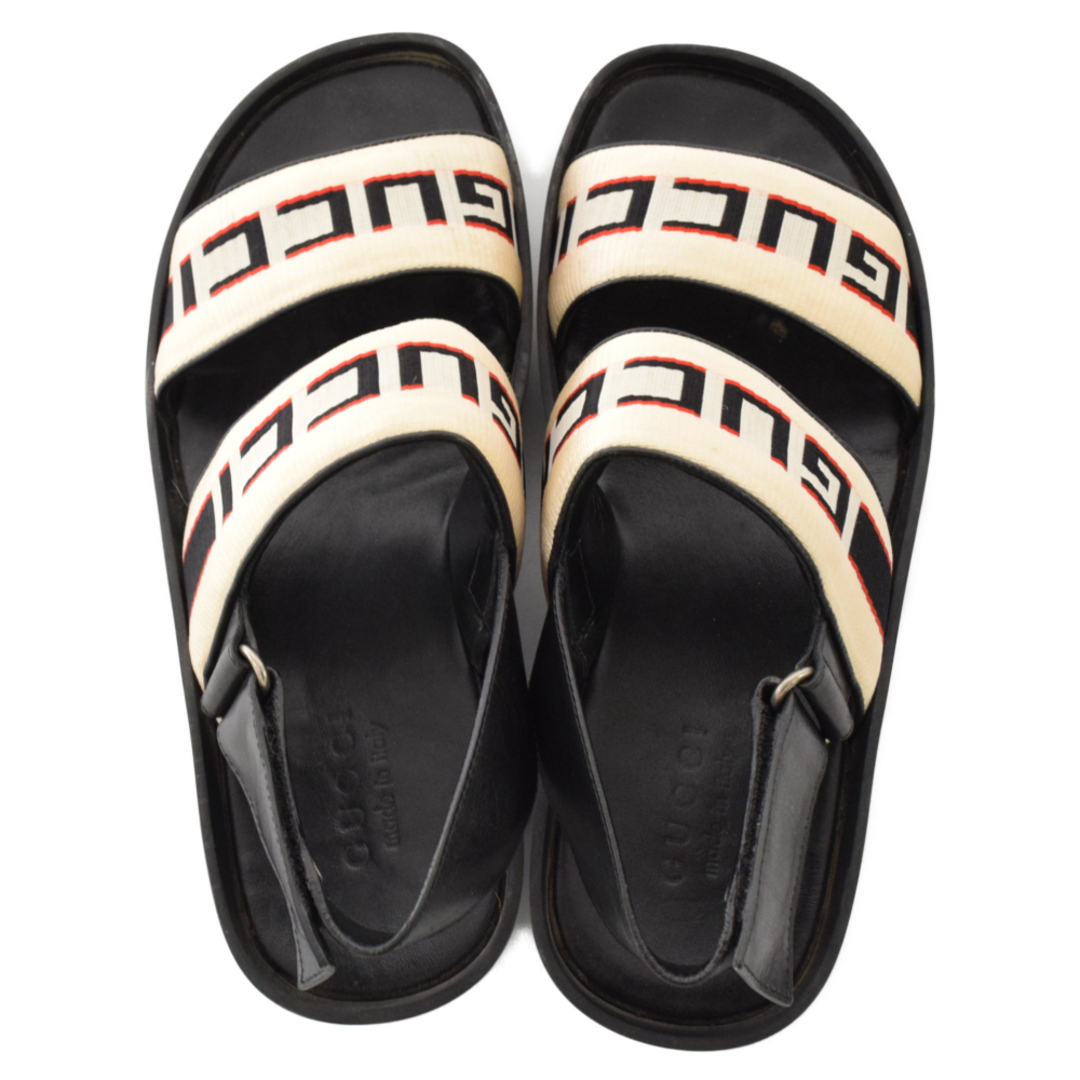 Gucci - GUCCI グッチ ストライプストラップ ローカットサンダル