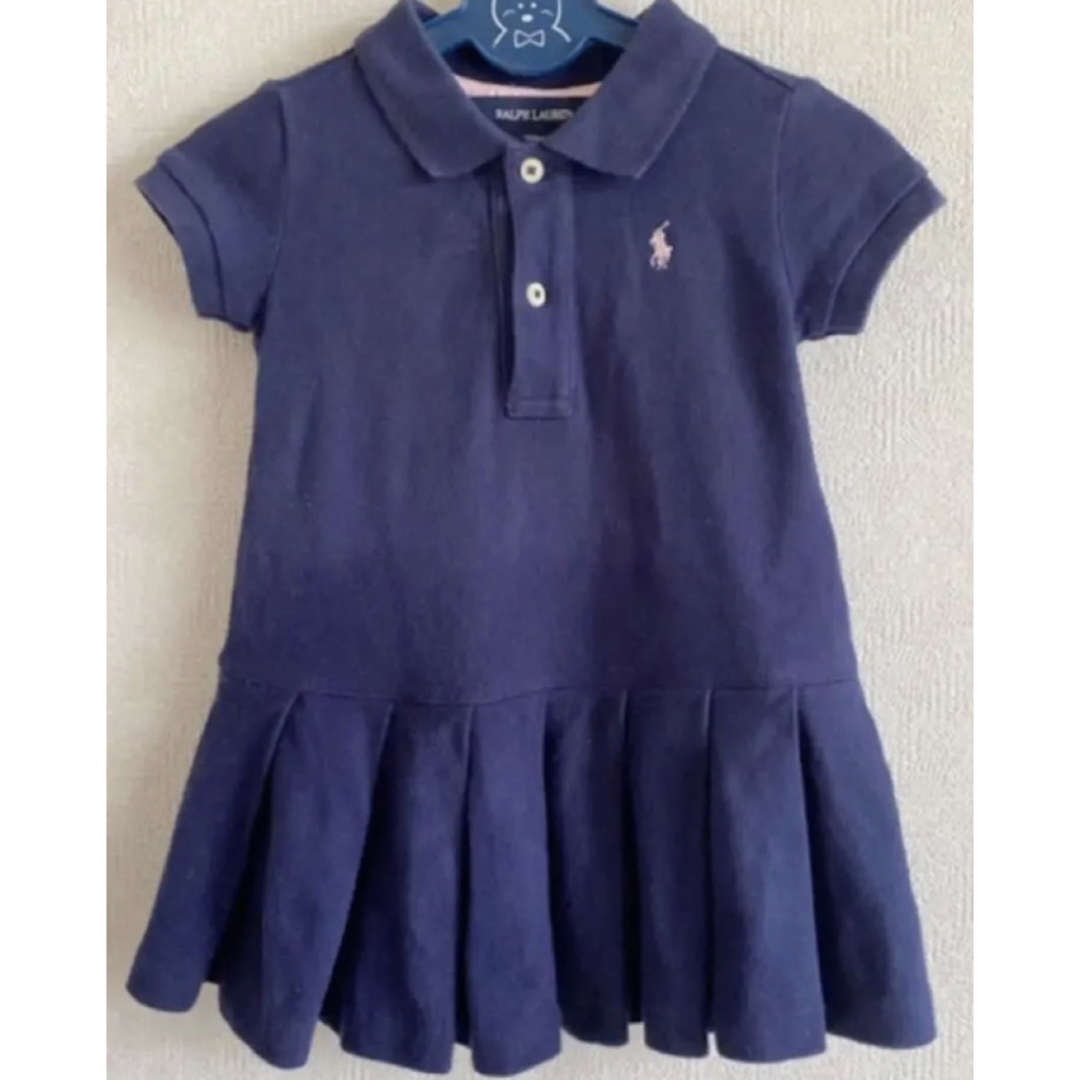 POLO RALPH LAUREN(ポロラルフローレン)のﾎﾟﾛ  ラルフローレン☆ポロシャツ風ワンピ キッズ/ベビー/マタニティのベビー服(~85cm)(ワンピース)の商品写真