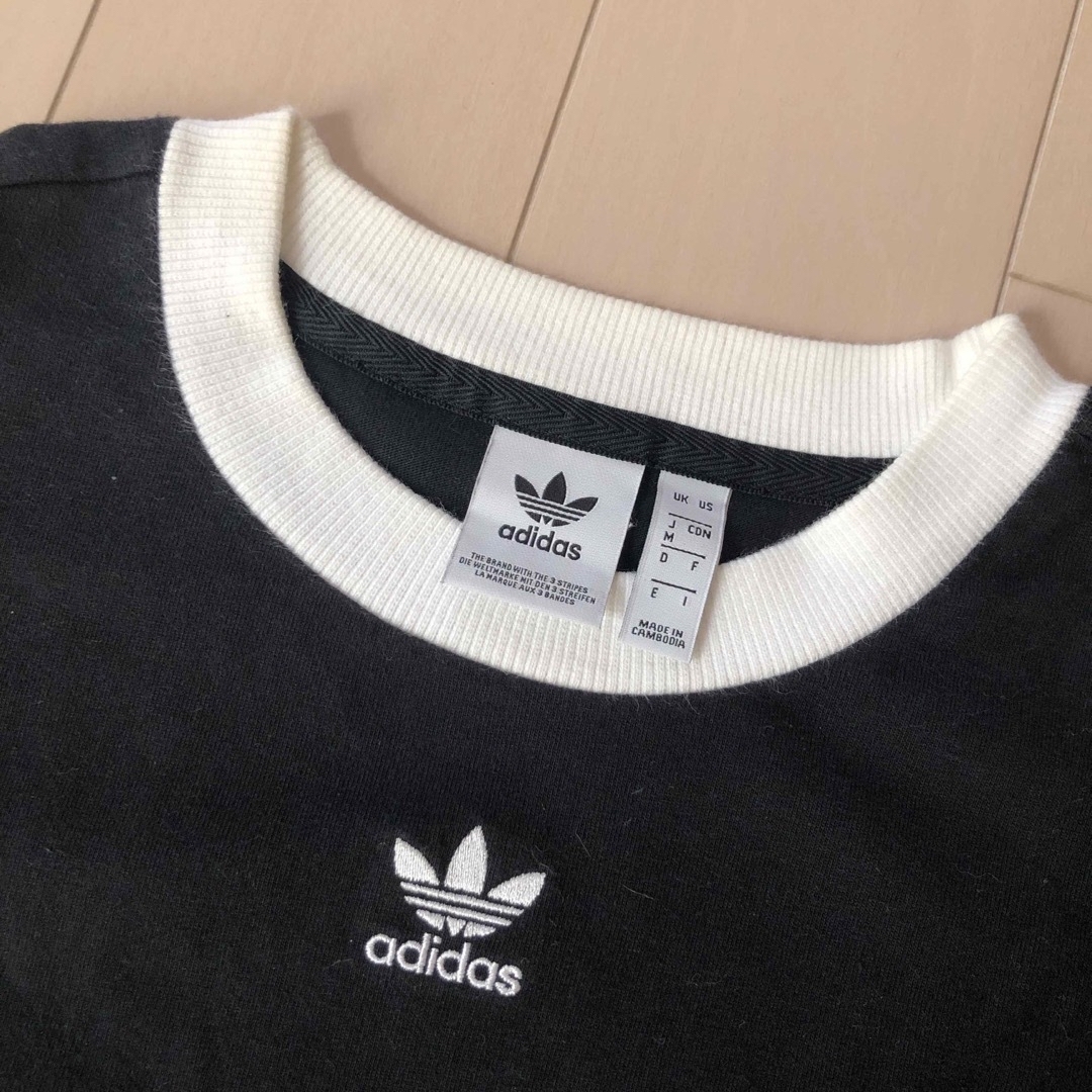 adidas(アディダス)のadidas ロングTシャツ　ワンピース レディースのトップス(Tシャツ(半袖/袖なし))の商品写真