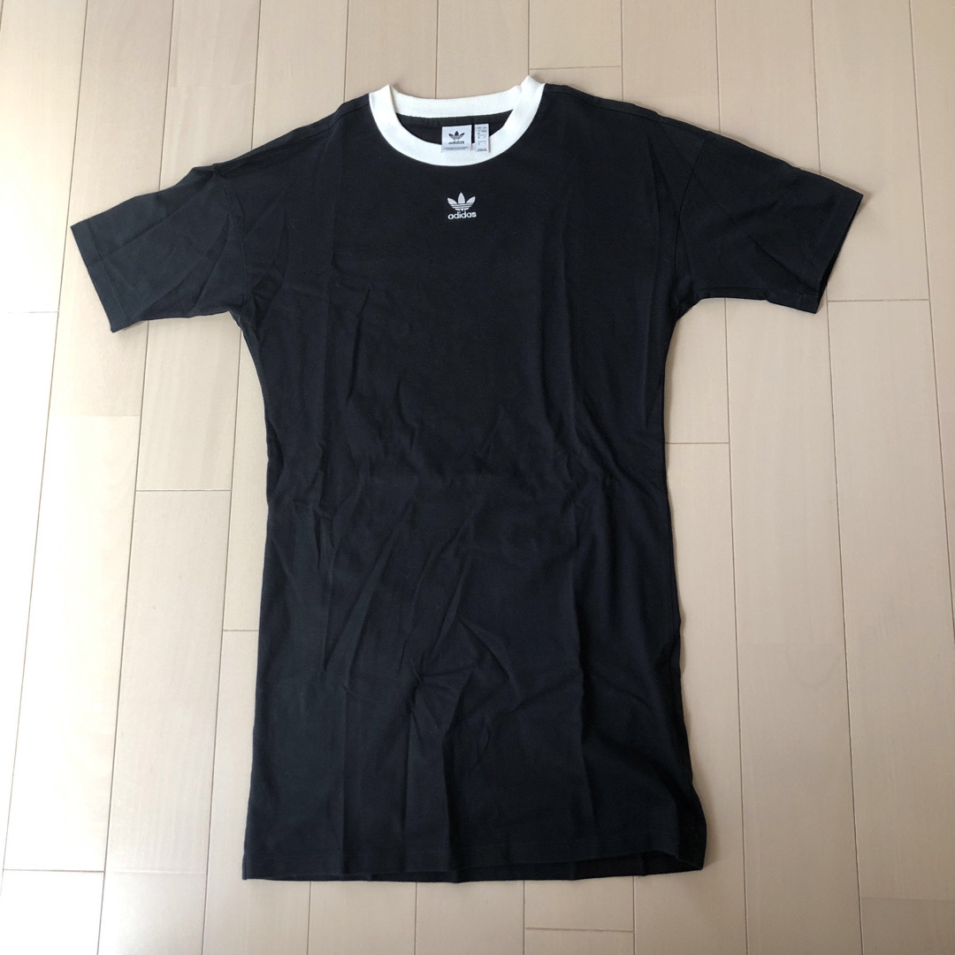 adidas(アディダス)のadidas ロングTシャツ　ワンピース レディースのトップス(Tシャツ(半袖/袖なし))の商品写真