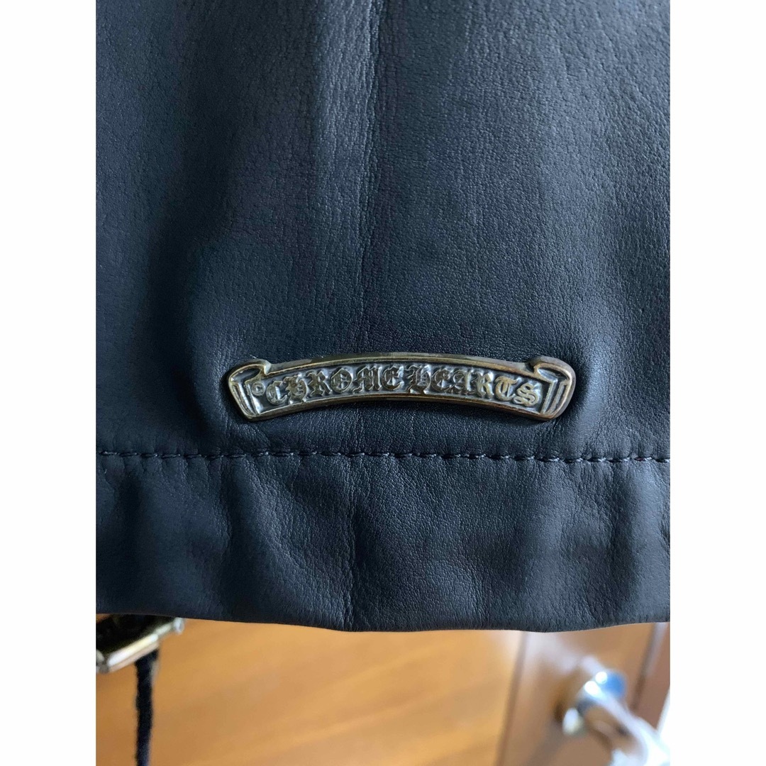 Chrome Hearts(クロムハーツ)のクロムハーツ　riggins レザー　S インボイス原本無修正　コーチジャケット メンズのジャケット/アウター(レザージャケット)の商品写真