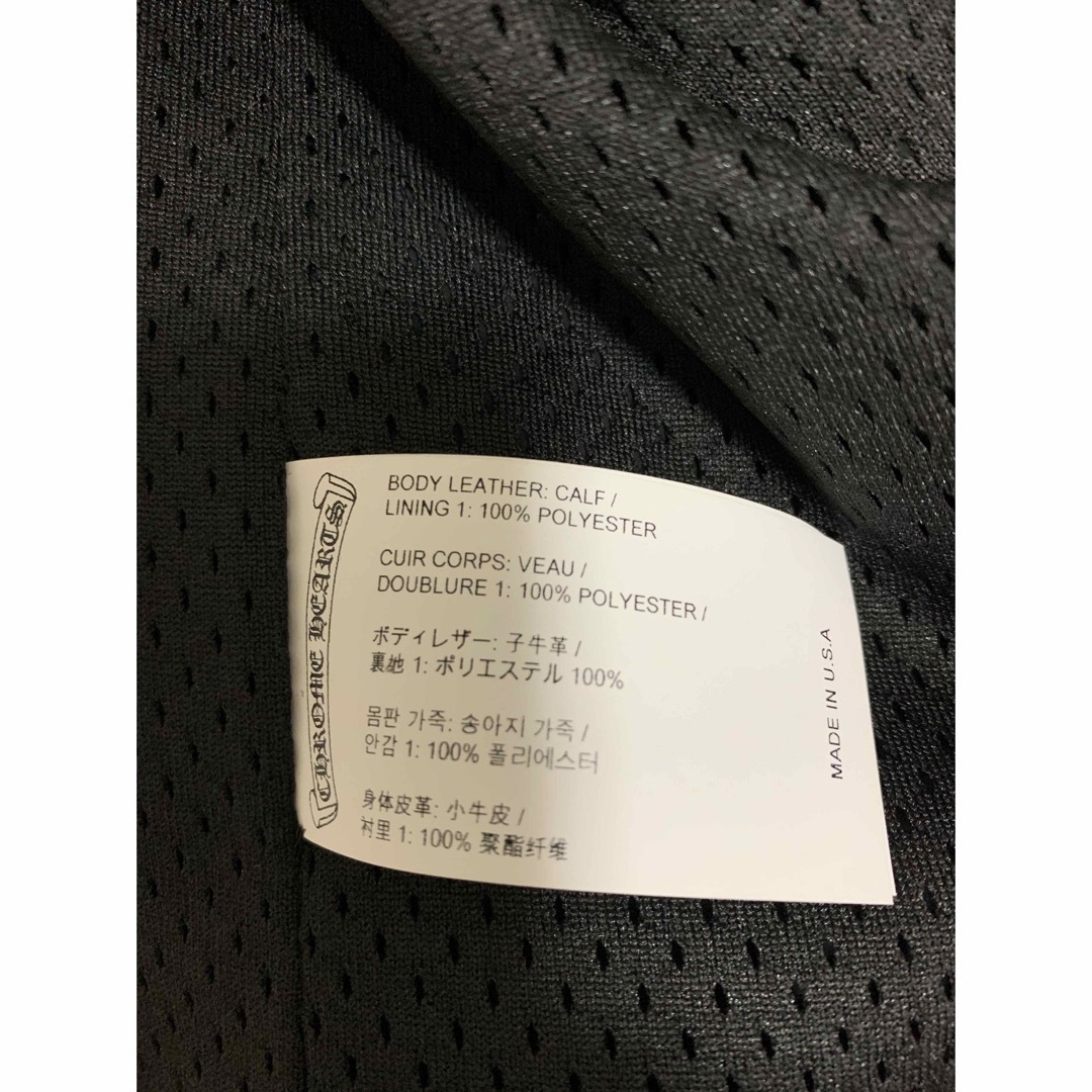 Chrome Hearts(クロムハーツ)のクロムハーツ　riggins レザー　S インボイス原本無修正　コーチジャケット メンズのジャケット/アウター(レザージャケット)の商品写真