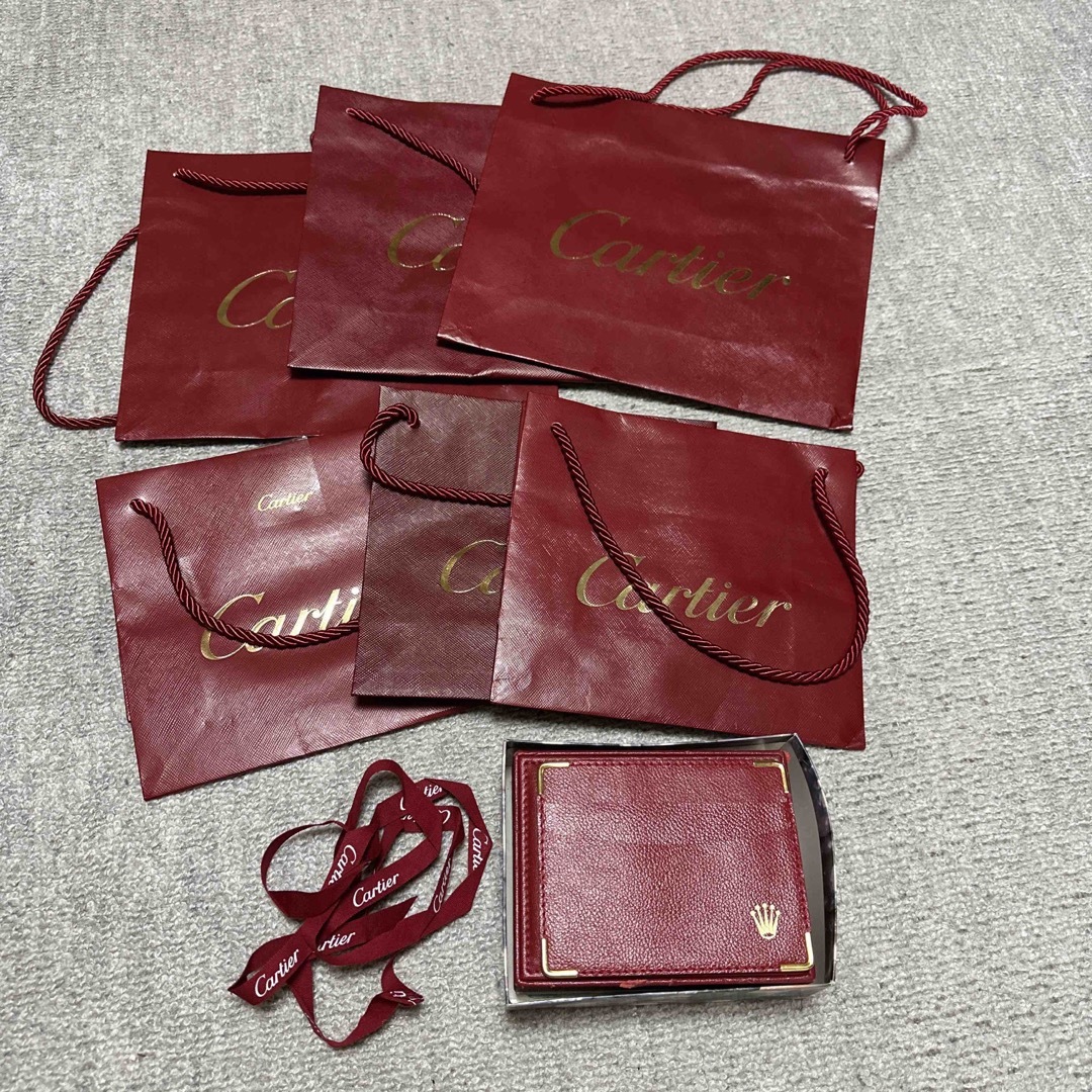 Cartier(カルティエ)のカルティエ　ショッパー　ショップ袋　時計空き箱 レディースのバッグ(ショップ袋)の商品写真