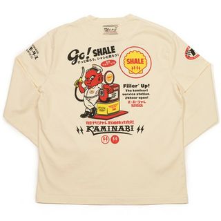 テッドマン(TEDMAN)のテッドマン×カミナリモータース/コラボ/ロンT/ホワイト/TDKMLT-100(Tシャツ/カットソー(七分/長袖))