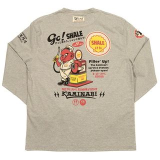 テッドマン(TEDMAN)のテッドマン×カミナリモータース/コラボ/ロンT/ASH/TDKMLT-100(Tシャツ/カットソー(七分/長袖))