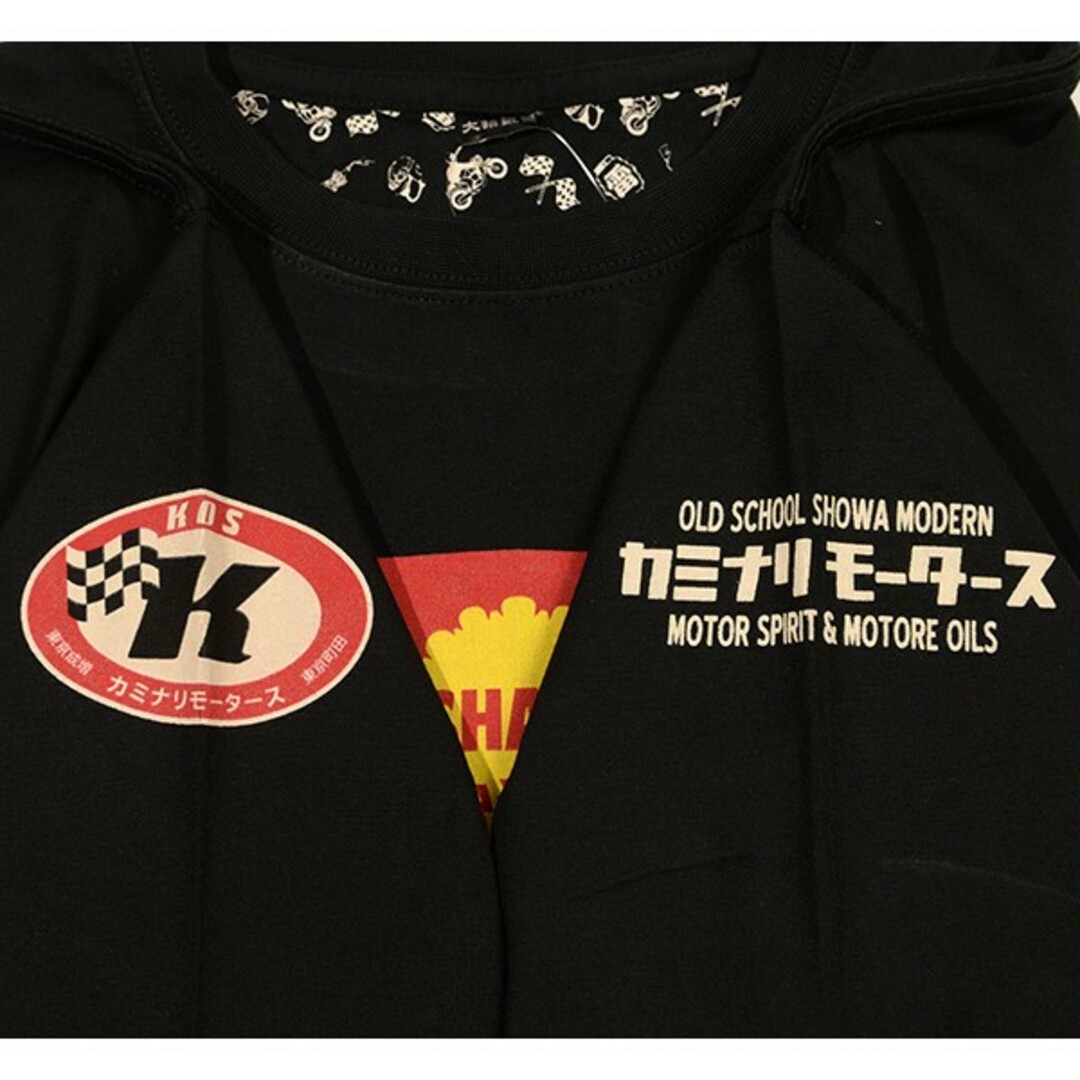 TEDMAN - テッドマン×カミナリモータース/コラボ/ロンT/ブラック TEDMAN - テッドマン×カミナリモータース/コラボ/ロンT/ブラック