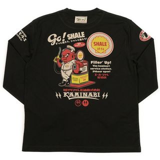 テッドマン(TEDMAN)のテッドマン×カミナリモータース/コラボ/ロンT/ブラック/TDKMLT-100(Tシャツ/カットソー(七分/長袖))