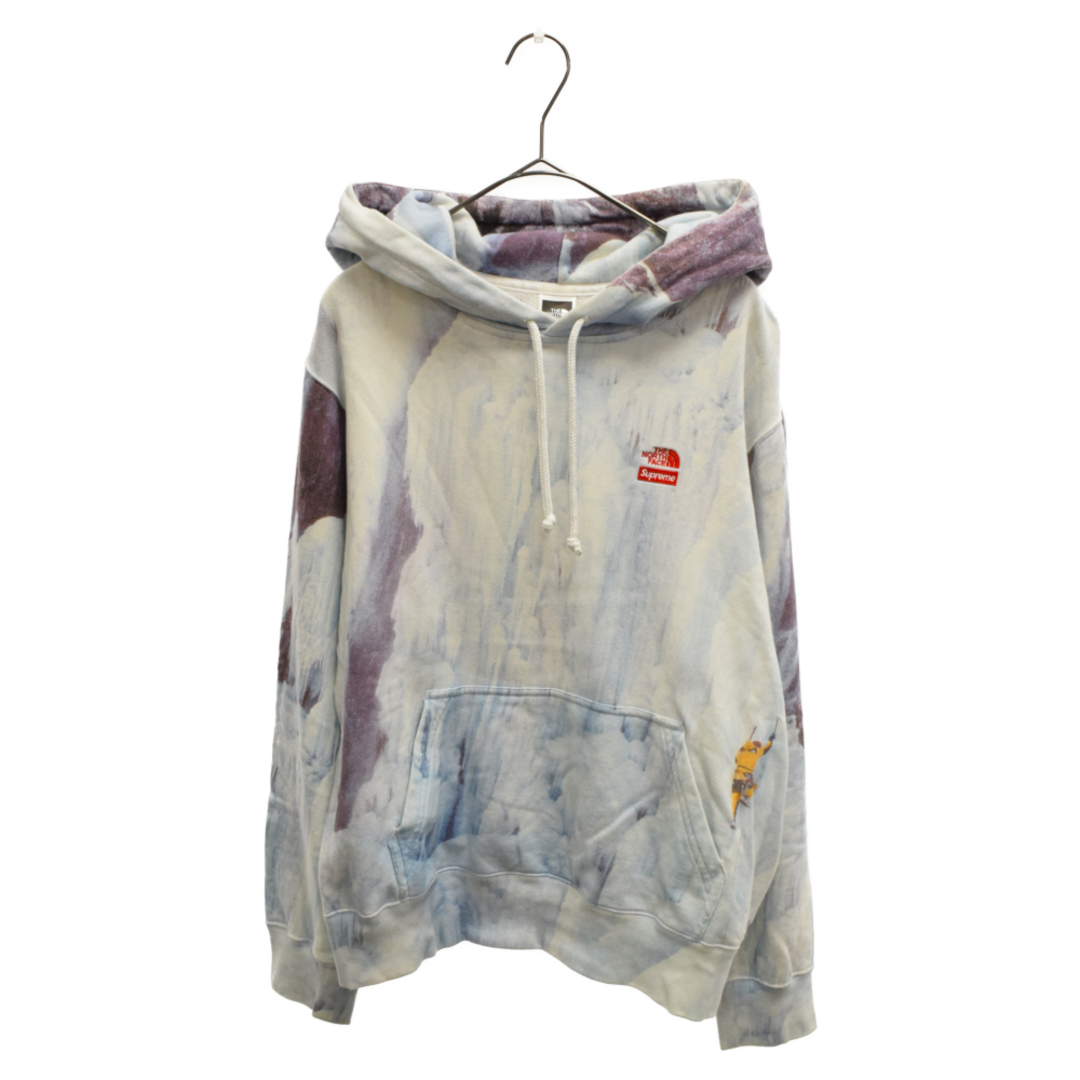 シュプリーム ×ノースフェイス/THE NORTH FACE 21SS Ice Climb Hooded Sweatshirt アイスクライムプルオーバーパーカー メンズ XL