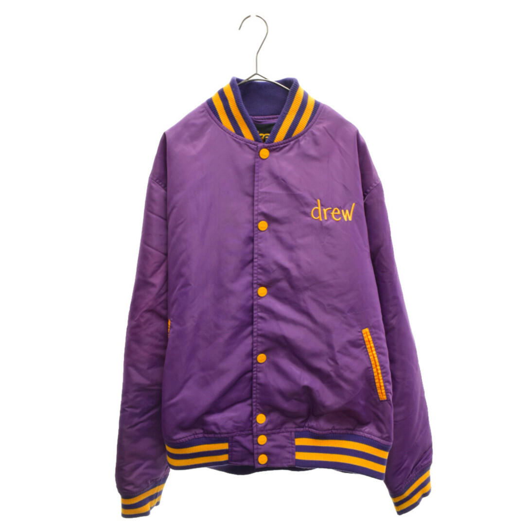 drew house ドリューハウス SKETCH MASCOT VARSITY JACKET スケッチマスコットデザイン バーシティジャケット スタジャン パープル