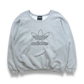 アディダス(adidas)の90s USA製 adidas アディダス トレフォイルロゴ スウェットシャツ(スウェット)